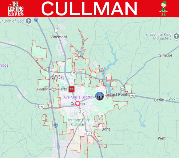 Christmas Lights installers in Cullman AL