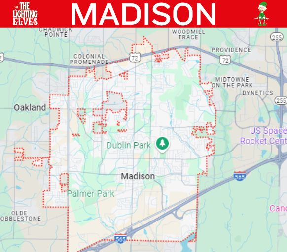 Madison AL Christmas Light Installation